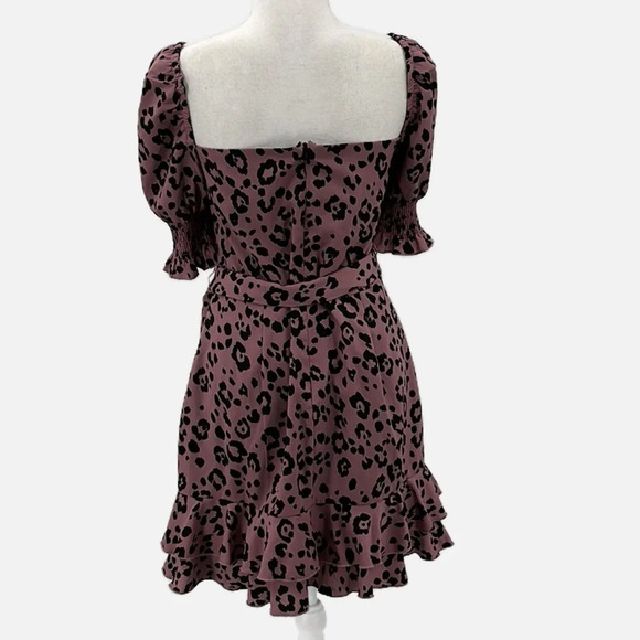 Majorelle Cameron Bustier Mini Dress in Pink Animal Print - Size Large - Picture 4 of 7